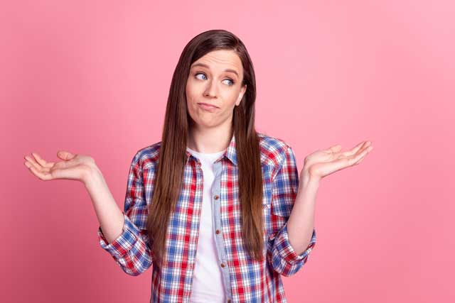 わからない　女性