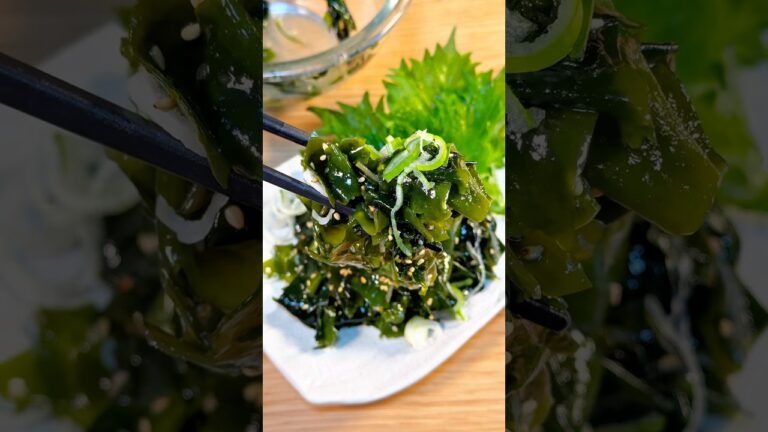 最強の腸活料理!簡単わかめナムル🤤 最強の腸活料理!簡単わかめナムル🤤