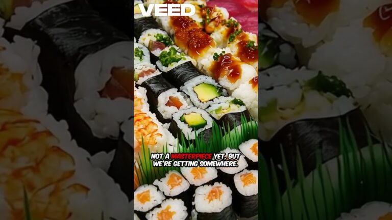 Sushi Art Challenge Journey #sushi #food #sushilovers #salmon #foodie #ai #shorts #shortvideo