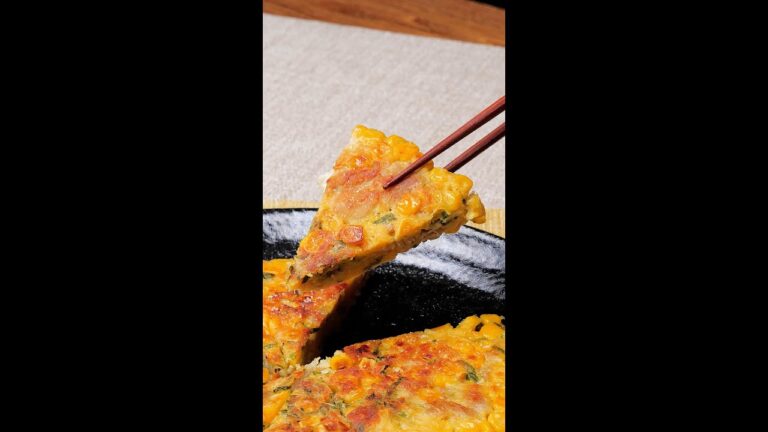 【フライパンひとつでOK！】シャキッと甘いコーン×豚肉でごちそう焼き Collaboration With DAIGOも台所 / Savoy Pancake with Pork and Corn
