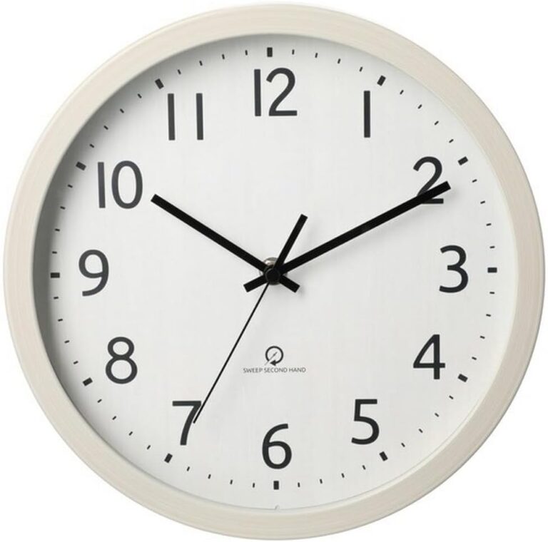 ニトリ(NITORI) 静音秒針 掛け置き兼用時計 SW 001FR 直径26cm ホワイトウォッシュ 8172745