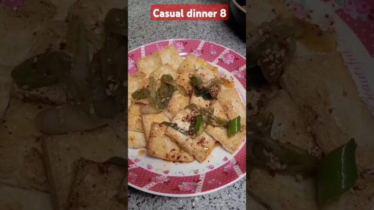 소소한 저녁밥상 8.#Casual dinner 8.#두부튀김#미역국#김치볶음밥