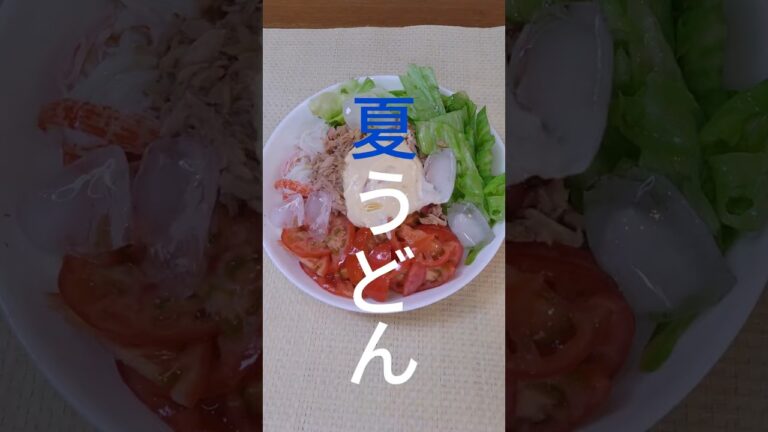 夏うどん～氷を添えて～🎐#shorts