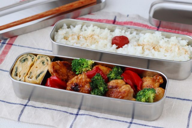 「大葉の卵焼き」「鶏の照り焼き」2品弁当