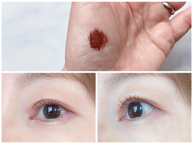 3650の「マスカラ　フィルムロング」を使った目元