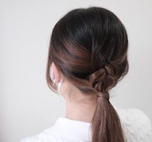 ヘアアレンジ 後ろ姿