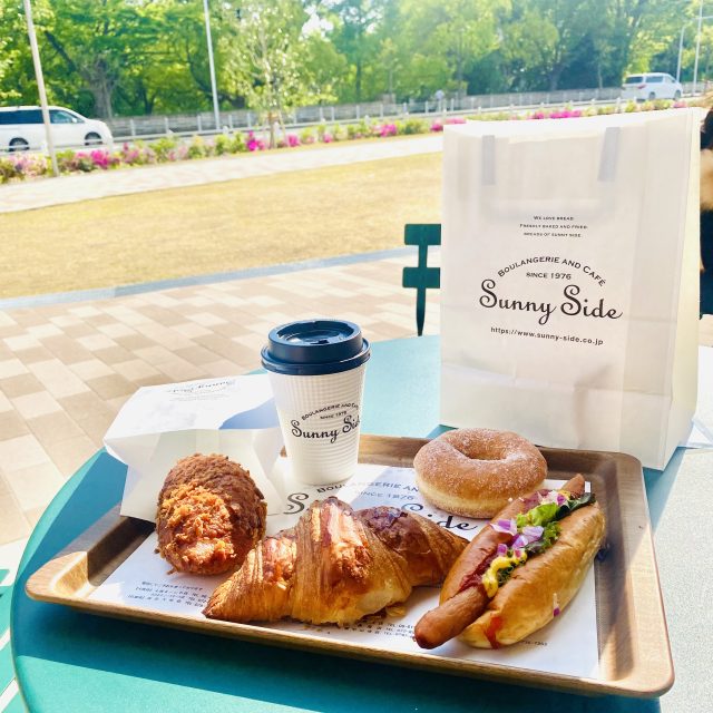 モーニングに選んだパンとドリンク