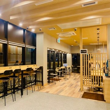 Sunny Sideのカウンター席の様子