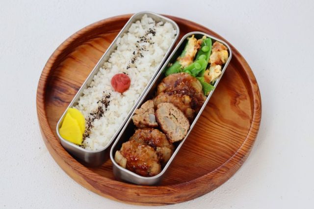 2品弁当の詰め方プロセス