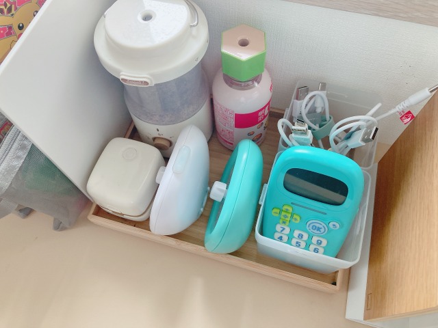 子どもの使用アイテムの収納