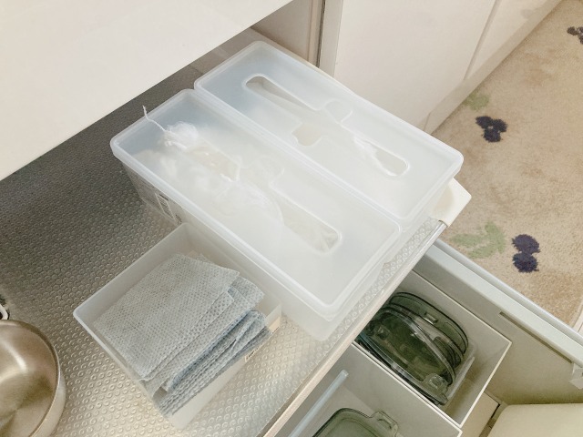 キッチンアイテムの収納