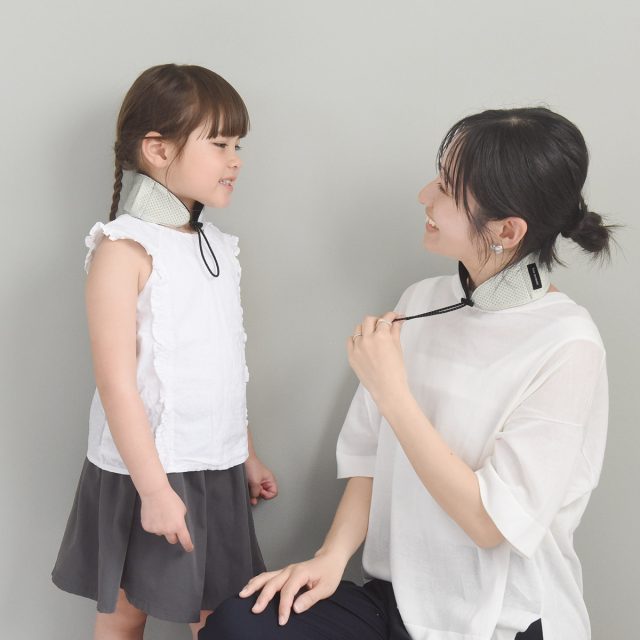 bon moment 濡らすだけでひんやり 保冷剤ポケット付きネッククーラー 日本製