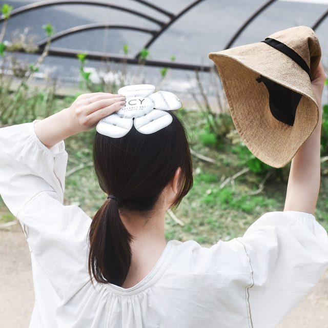 帽子に入れて24℃をキープ ICY SHERBET HAT