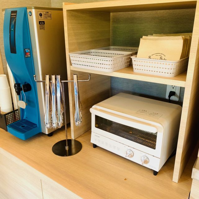 店内に設置されたトースターコーナー