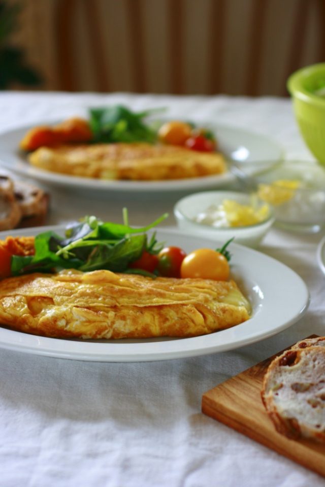 カマンベールチーズのオムレツ