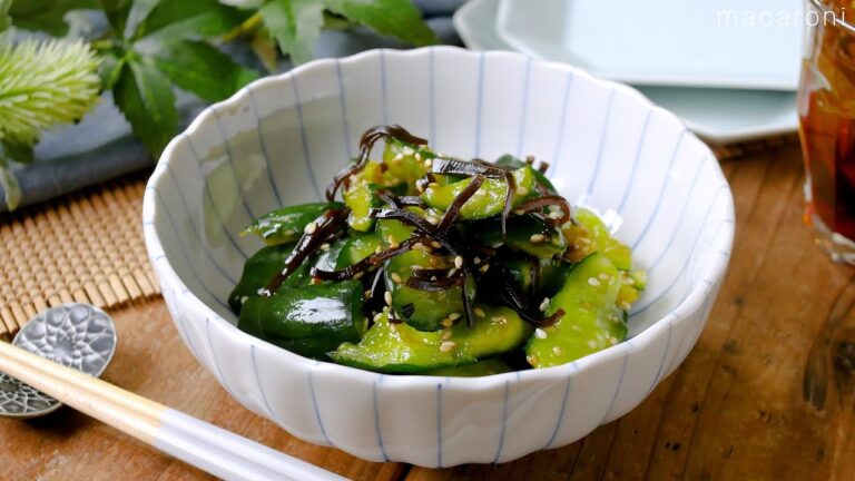 【きゅうりの塩昆布和え】ごま油なし！さっぱりおいしい！かんたん副菜♪