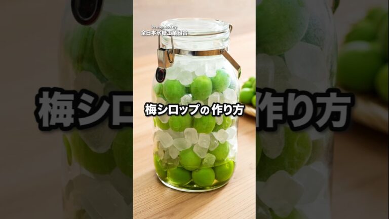 【保存版】簡単梅シロップの作り方