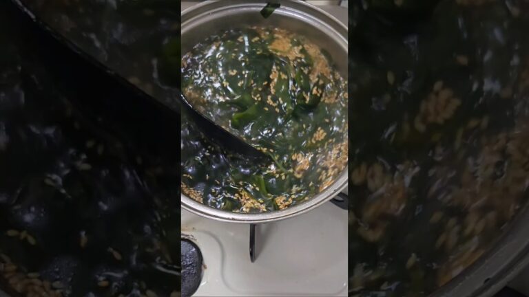 #미역국 #わかめスープ #料理 #미역국 #わかめスープ #料理
