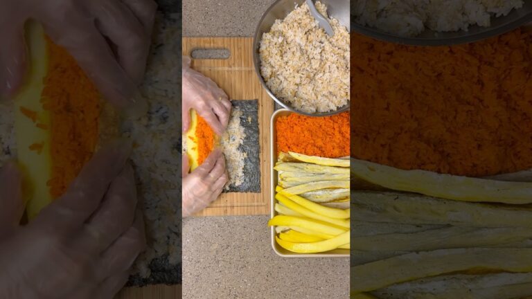 Homemade Kimbap ! #shorts Homemade Kimbap ! #shorts