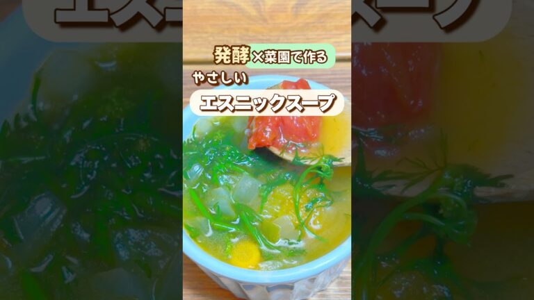 発酵×菜園で作る、やさしいエスニックスープ🌿