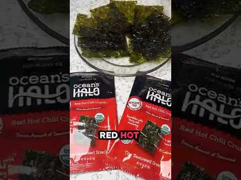 🔥 Red Hot Chili Crunch Seaweed Snack – Bold Flavor, Zero Guilt! 🌶️🌊