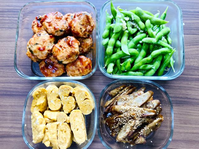 タンパク質、食物繊維が豊富なおかず