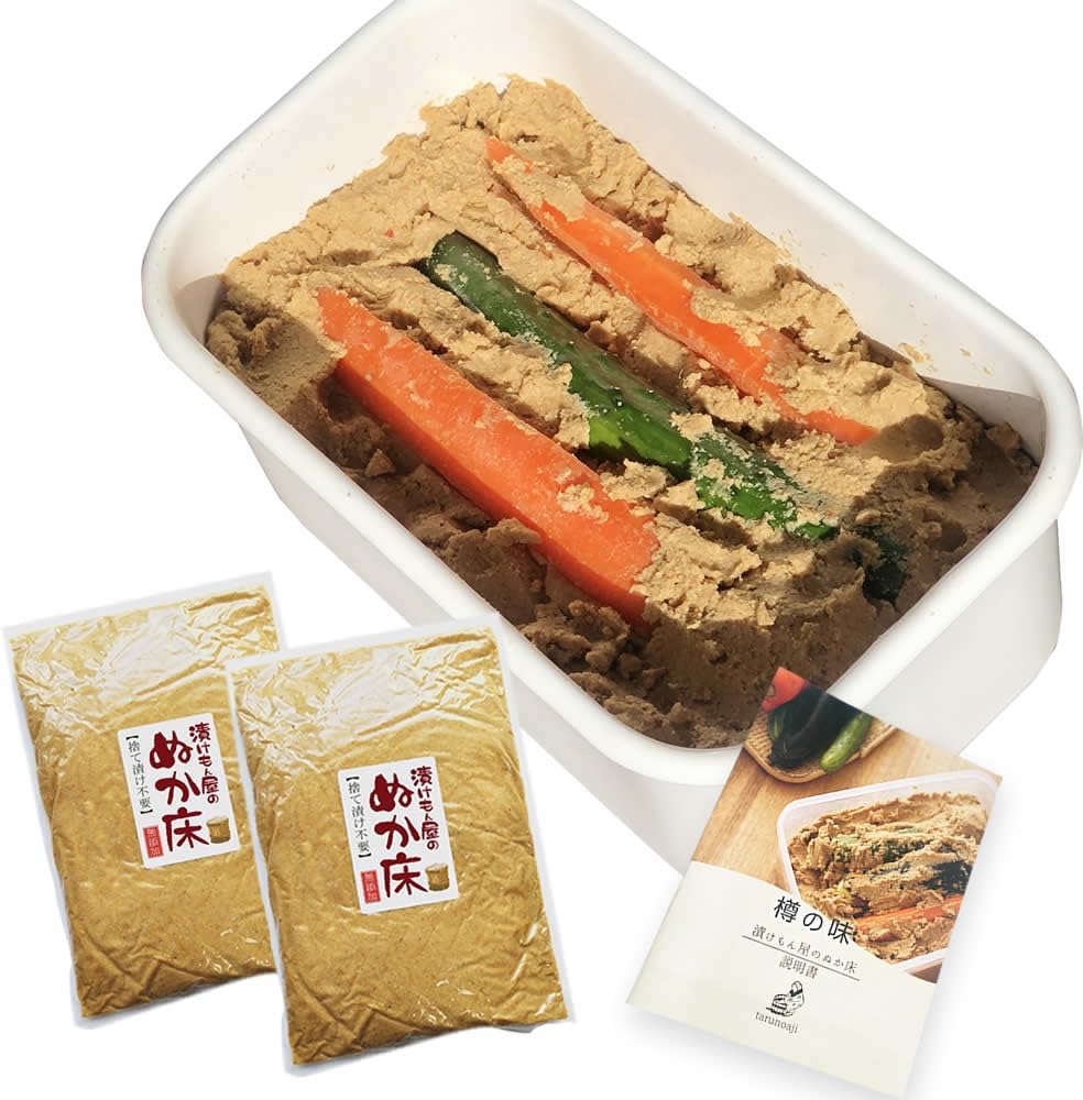 毎日かき混ぜなくてもOK！野田琺瑯の容器が付いてる「樽の味 ぬか床セット」