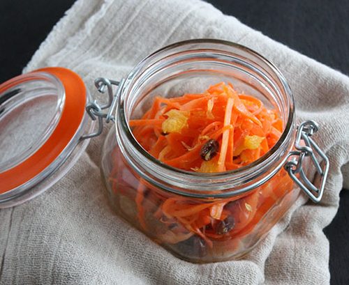 生ハムとオレンジのキャロットラペ