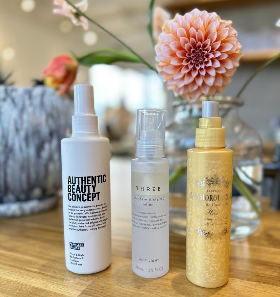 ヘアアイロン前のヘアケア剤