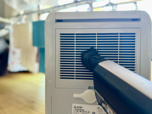 フィルターのほこり掃除