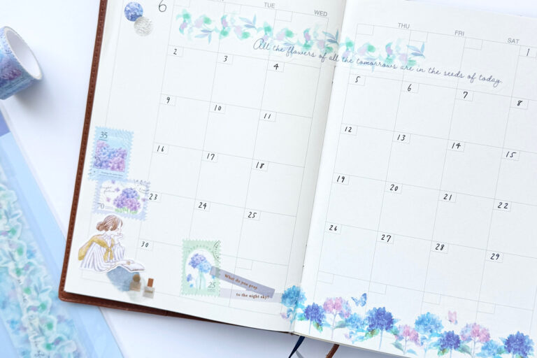 季節感溢れるマンスリーデコしたページ