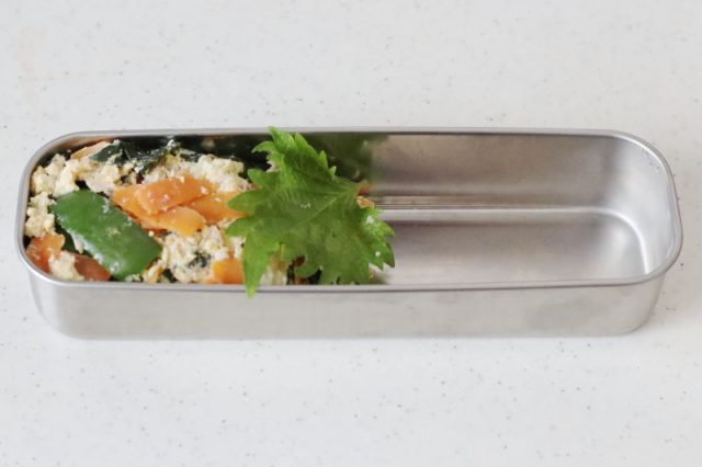 2品弁当の詰め方プロセス