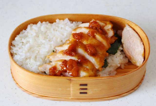 2品弁当の詰め方プロセス