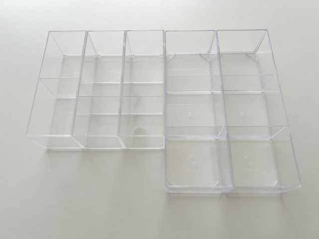 クリアケース 仕切り3ハーフトレー