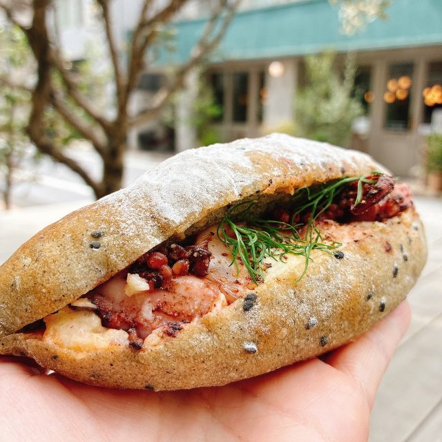 ごまイカ明太サンド