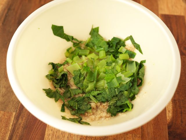 ボウルに入れた材料