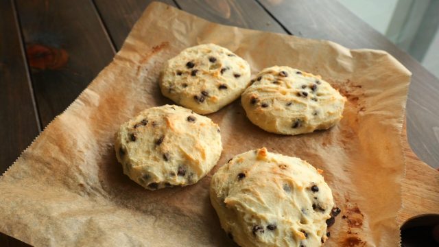 豆腐と米粉の「簡単チョコチップパン」