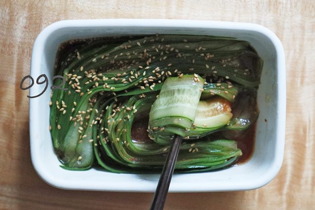 ひらひらきゅうりのさっぱり漬け