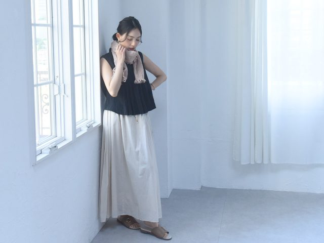 bon moment 保冷剤ポケット付き 汗拭き ダブルガーゼストール