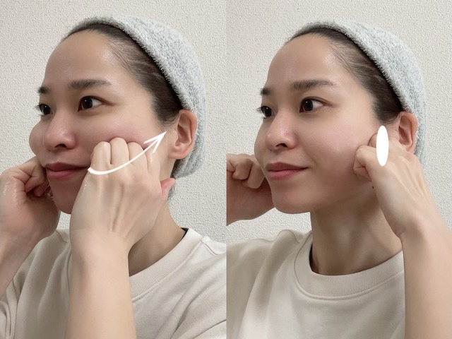 フェイスラインのマッサージ