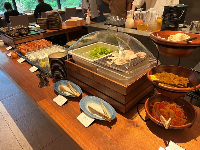 ビュッフェの料理