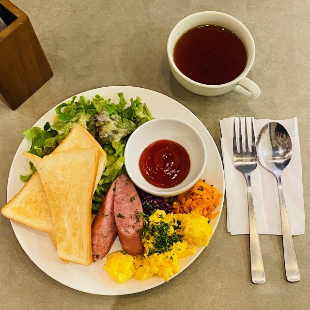 ソーセージエッグプレート