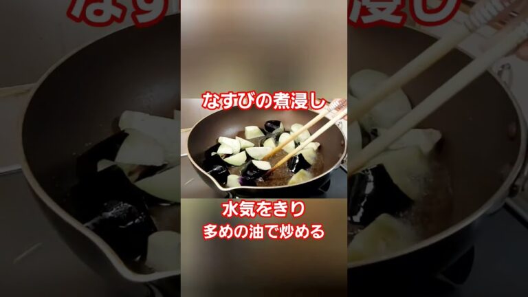 適当すぎる茄子の煮浸し #料理 #食事  #夏野菜 #レシピ #ghibli