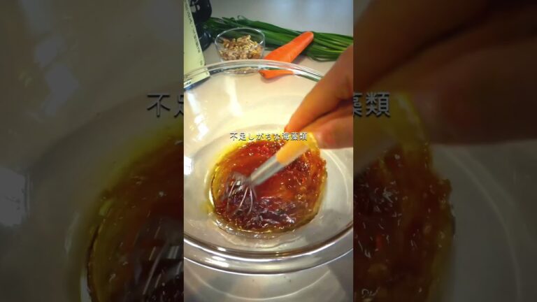 海苔とニラの和え物