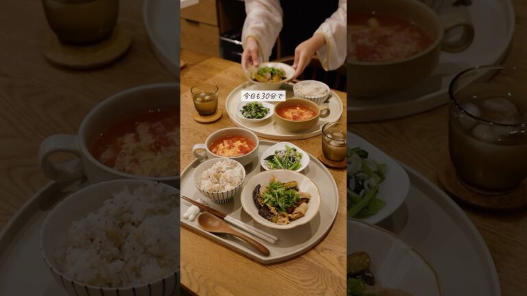 【30分献立】少ない油でナスを美味しく炒める🍆ご飯が進みまくる褒めらレシピ　#献立 #簡単レシピ #料理