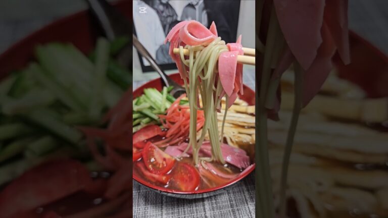 【再アップ手抜き料理】ひやむぎ #easycooking #手抜き料理 #coldnoodle