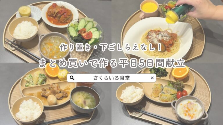 【6,900円・まとめ買いで作る平日5日間ご飯】#3 作り置き・下ごしらえなしで作る晩ごはん / ハンバーグソースをパスタにリメイク✨ 【6,900円・まとめ買いで作る平日5日間ご飯】#3 作り置き・下ごしらえなしで作る晩ごはん / ハンバーグソースをパスタにリメイク✨
