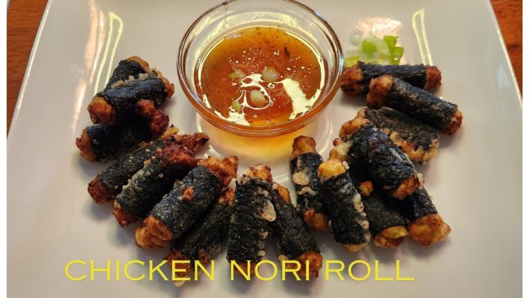 HOW TO MAKE JAPANESE CHICKEN NORI MAKI ROLL, MERRY SAKURA TV