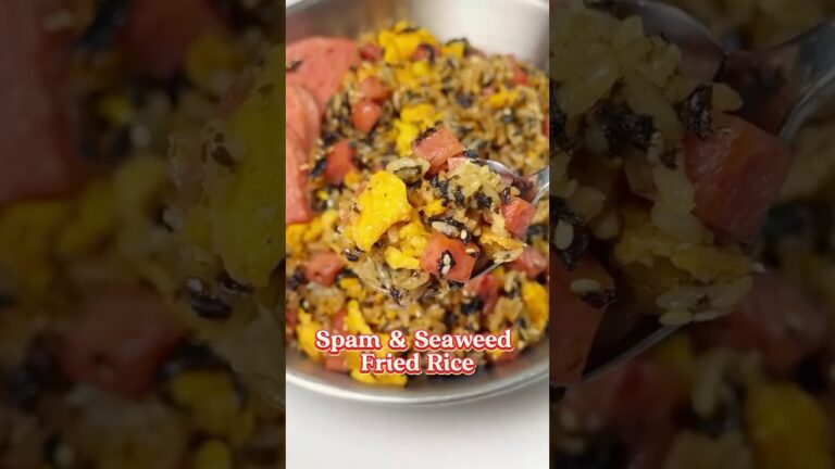 Spam & Seaweed Fried Rice，Simple & So Good #cooking #lazydays