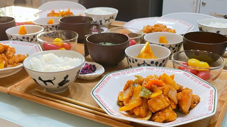 7月28日✰晩ごはん作り!!!酢鶏とか♩♩♩材料・分量は概要欄に書いてます📝